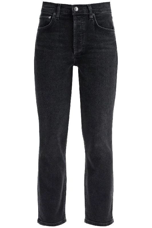 Riley Cropped Jeans Trendy Wide-Legged High-Waist Jeans