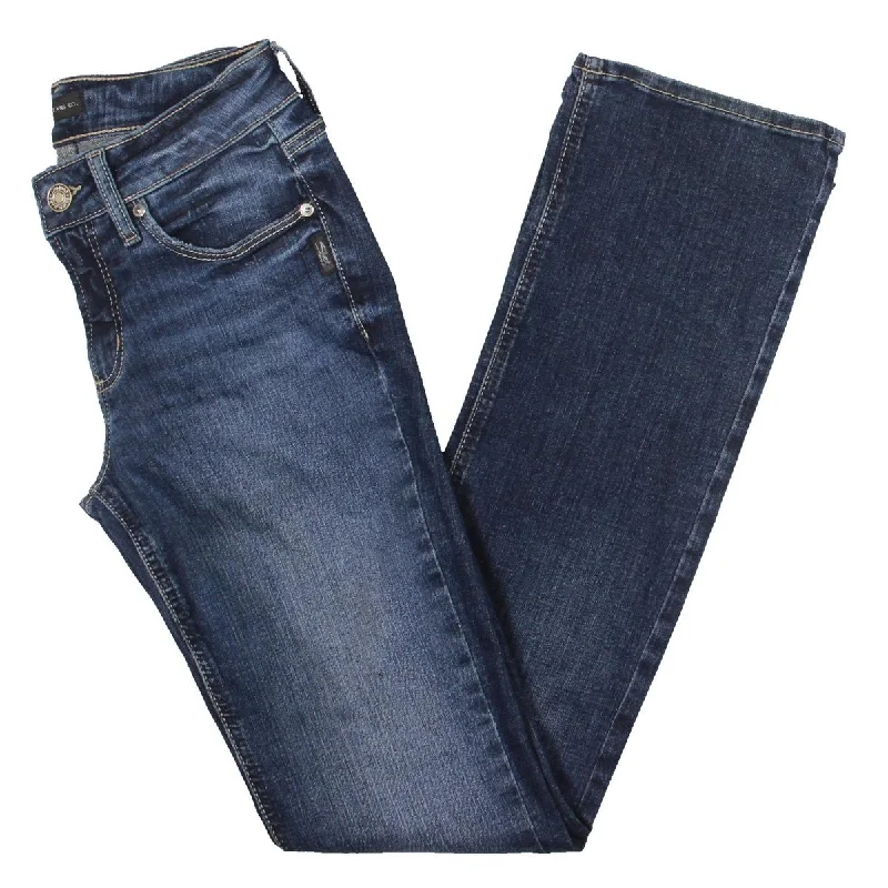 Silver Jeans Co. Womens Suki Denim Mid Rise Bootcut Jeans Comfortable Boyfriend Jeans Silver Jeans Co. Womens Suki Denim Mid Rise Bootcut Jeans Comfortable Boyfriend Jeans