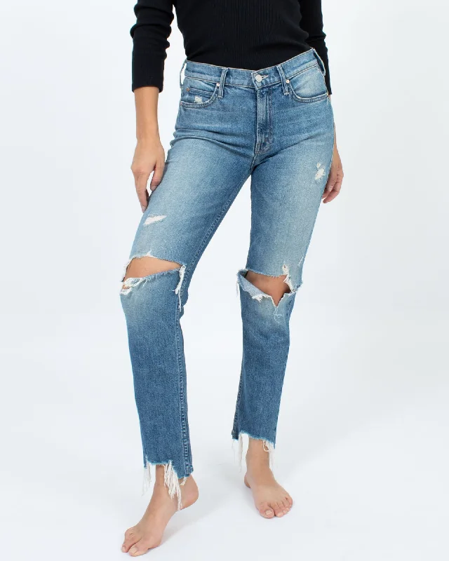 "The Flirt" Jean Trendy Patchwork Denim Jeans