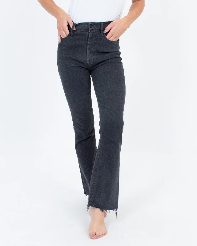 "The Hustler Ankle Fray" Jeans Comfortable Folded Hem Jeans