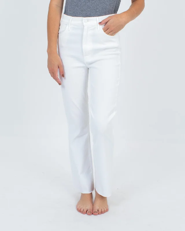 "The Hustler Ankle Fray" Jeans Trendy Bootcut High-Waisted Jeans