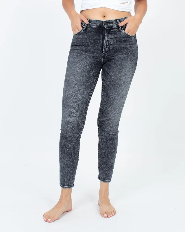 "The Stunner" Jeans Fashionable Raw Edge Jeans