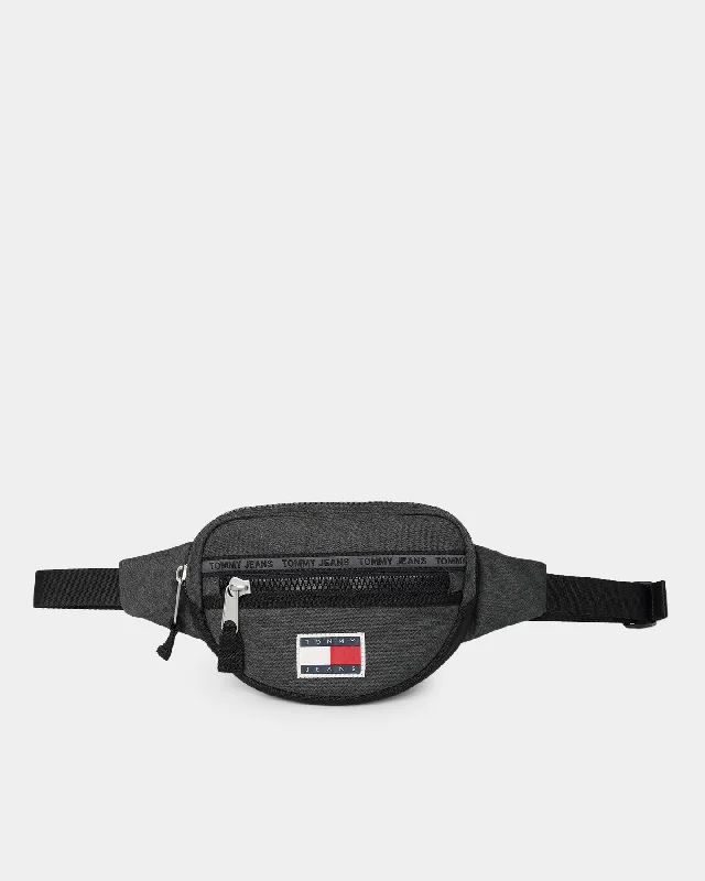 Tommy Jeans Casual Melange Bum Bag Black Trendy Low-Rise Bootcut Jeans