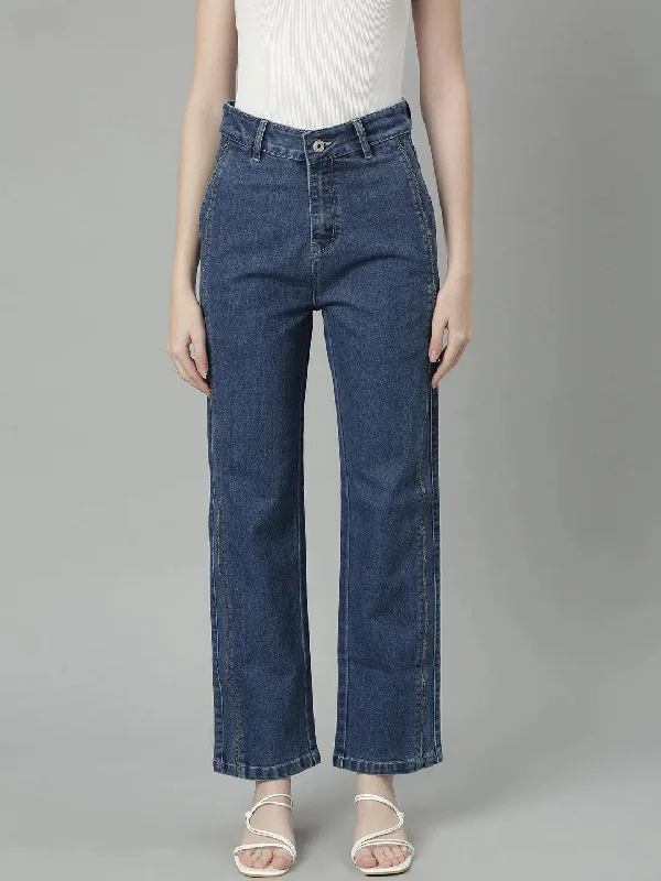 Women Blue Denim Jeans-LT-10549-Blue Comfortable Stretch Denim Jeans