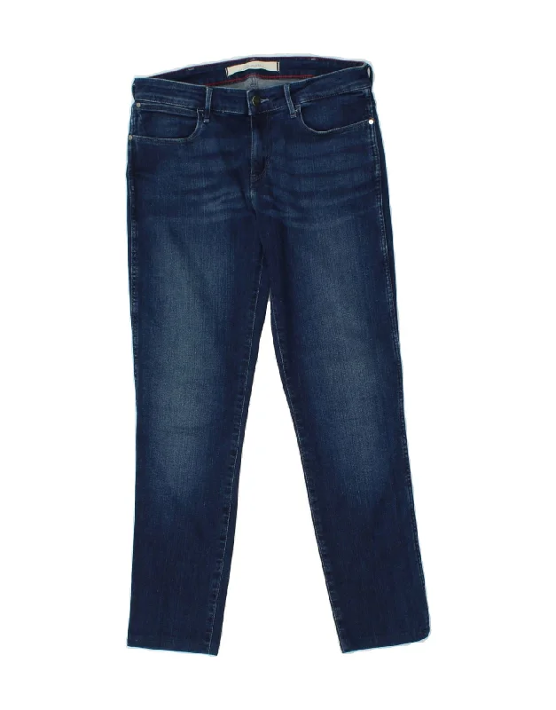 WRANGLER Womens Slim Jeans W29 L27 Navy Blue Cotton Classic Slim Fit Jeans
