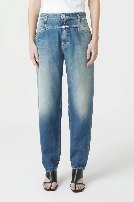 X-Lent Jean In Mid Blue Fashionable Jeggings Style Jeans