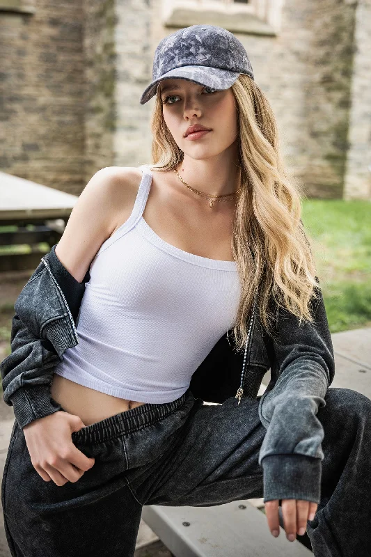 Fleece Washed Zip-Up Cropped Hoodie Hoodie with Hem Detail Decorative Unique