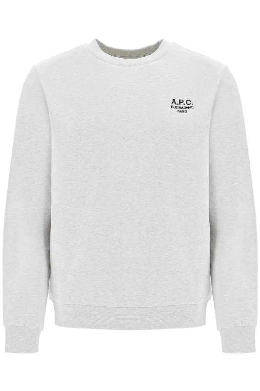 Unisex Rue Madame Sweatshirt  - Grey Hoodie with Camouflage Military Edgy