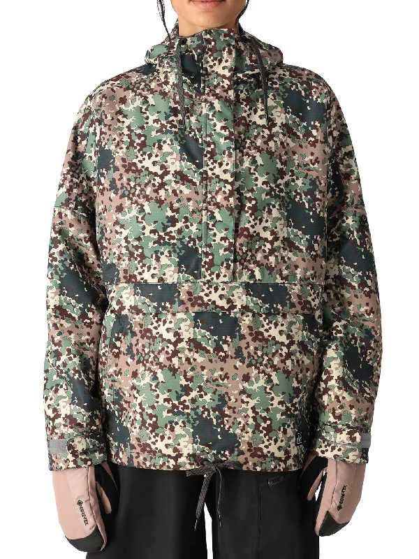 Outline Shell Anorak Jacket (Women) Front Pockets Side Pockets Patch Pockets