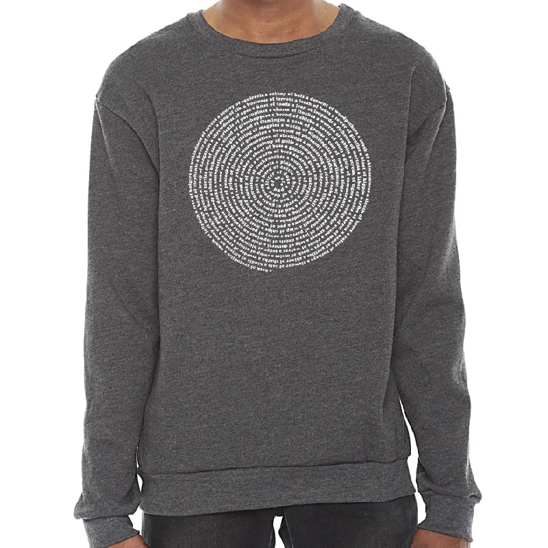Animal Collective Nouns Unisex Sweatshirt Hoodie with Cropped Fit Short Trendy