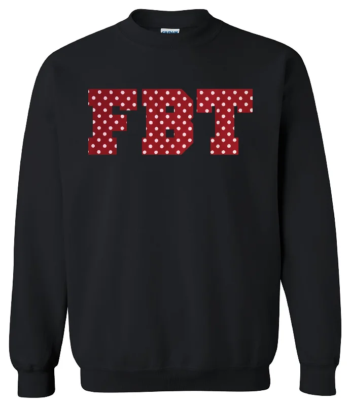 Applique Unisex Crewneck Sweatshirt Hoodie with Reflective Safety Nightwear