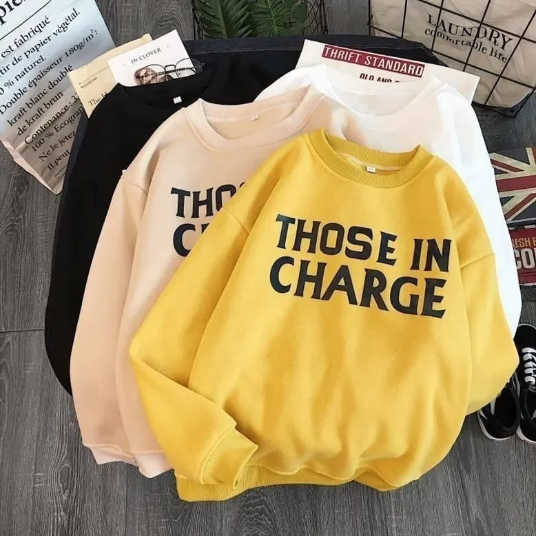 (Buy 1 Get 1) Autumn Winter Round Neck Unisex Women Fleece Letter New Top Sweatshirt Graphic Hoodie Design Print (Buy 1 Get 1) Autumn Winter Round Neck Unisex Women Fleece Letter New Top Sweatshirt Graphic Hoodie Design Print