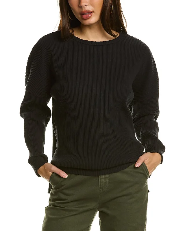 Chrldr Evelyn Oversized Sweatshirt Hoodie with Metallic Shiny Futuristic