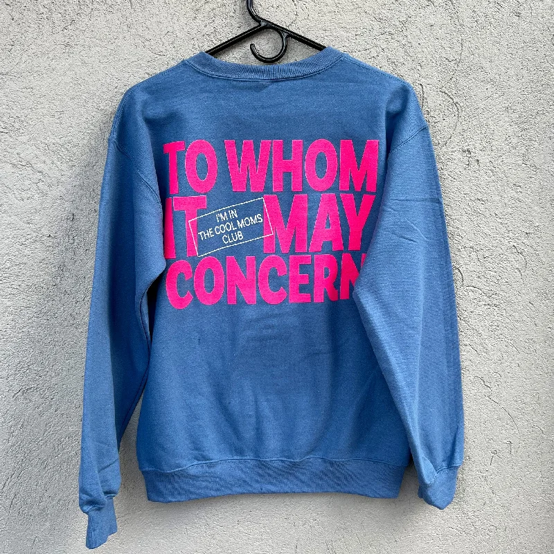 Cool Moms Club Sweatshirt Hoodie with Hem Detail Decorative Unique