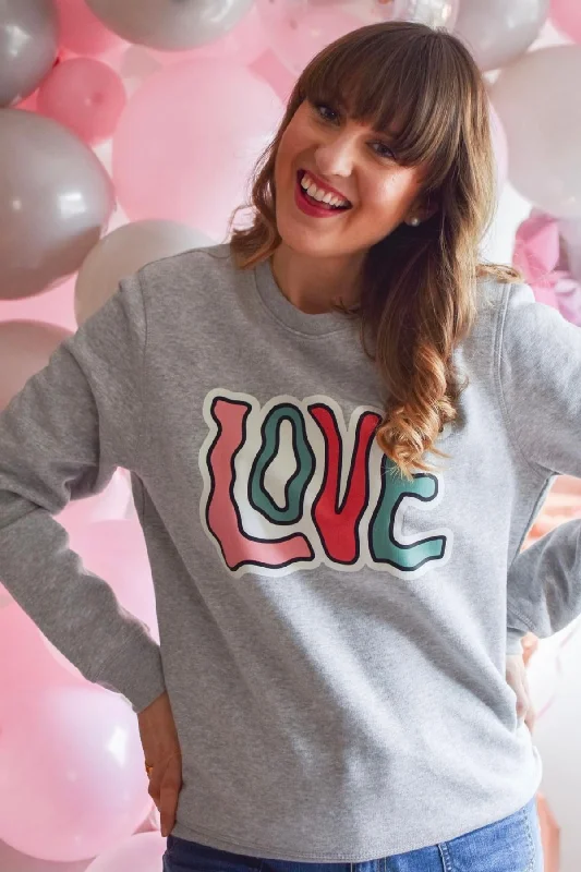Crazy Love Sweatshirt Hoodie Crop Top Short Trendy