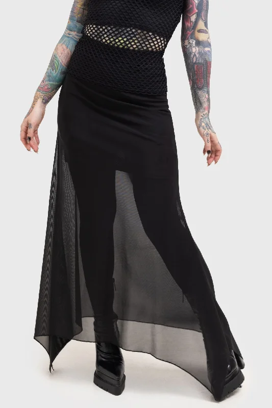 Death Star Maxi Skirt cashmere skirt fine