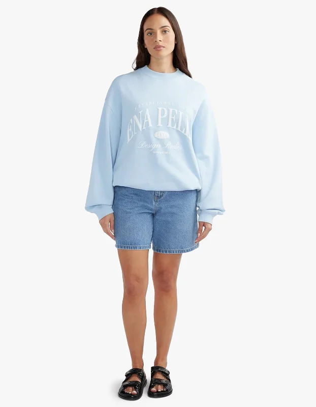 Heritage Studios Sweatshirt - Washed Capri Hoodie with Hem Embroidery Detailed Premium Heritage Studios Sweatshirt - Washed Capri Hoodie with Hem Embroidery Detailed Premium
