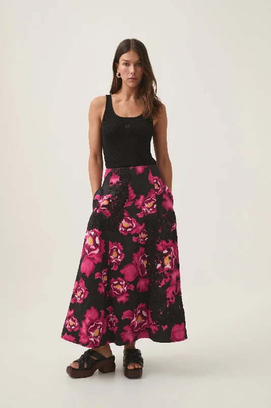 Florence Midi Skirt chiffon skirt floaty