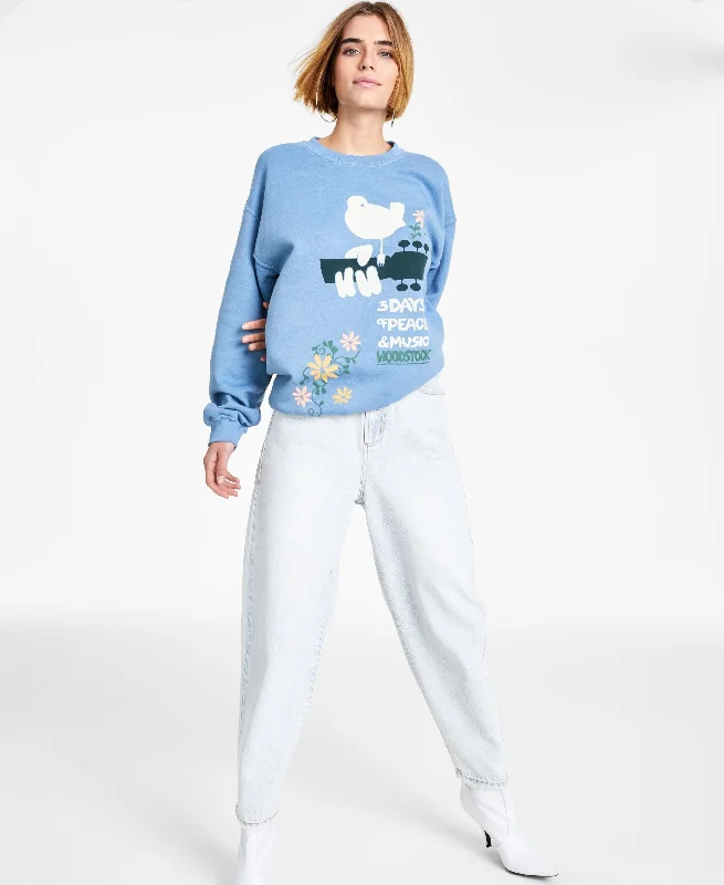 Junk Food Graphic Sweatshirt Hoodie with Hem Contrast Bold Stylish