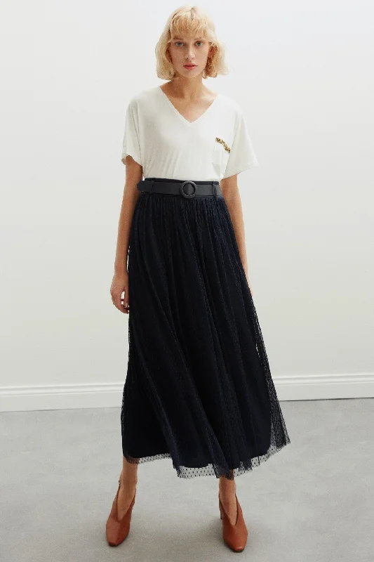 Karen Skirt leather skirt sleek