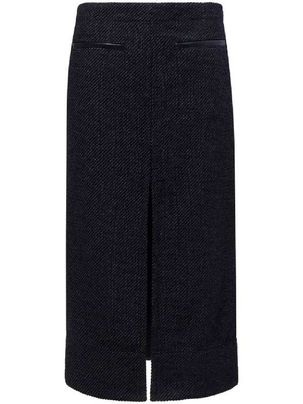 Kingsley Skirt in Black/Grey breathable skirt fabric