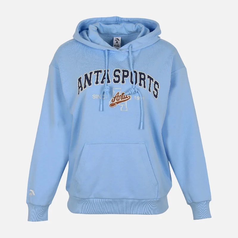 LADIES HOODED SWEATSHIRT Hoodie with Hem Frayed Vintage Worn