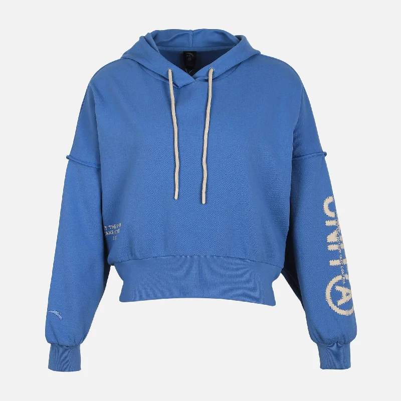 LADIES HOODED SWEATSHIRT Hoodie with Ribbed Cuffs Snug Fit Comfort