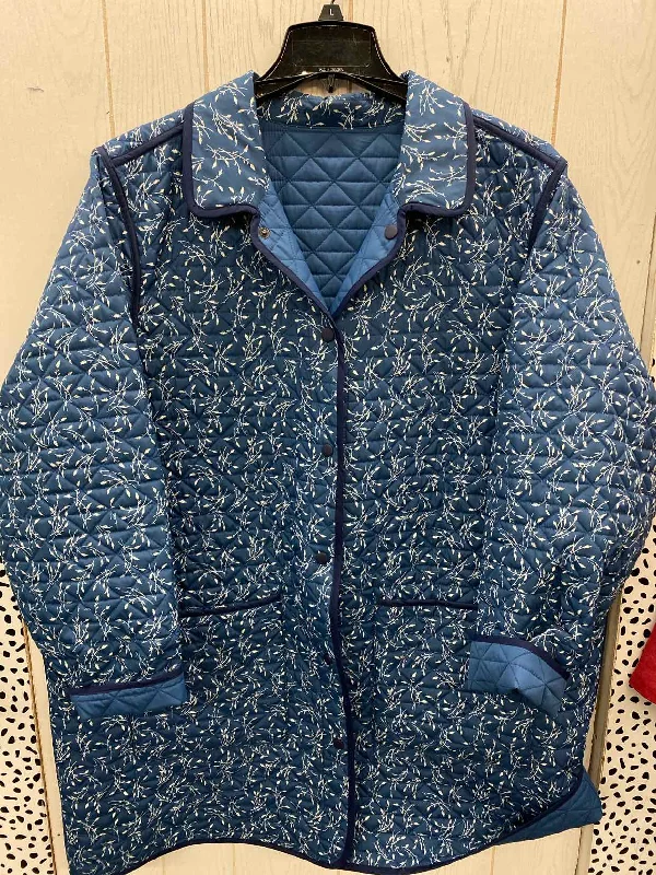 Lands End Blue Womens Size 2X Jacket (Outdoor) Corduroy Jacket Velvet Jacket Brocade Jacket Lands End Blue Womens Size 2X Jacket (Outdoor) Corduroy Jacket Velvet Jacket Brocade Jacket