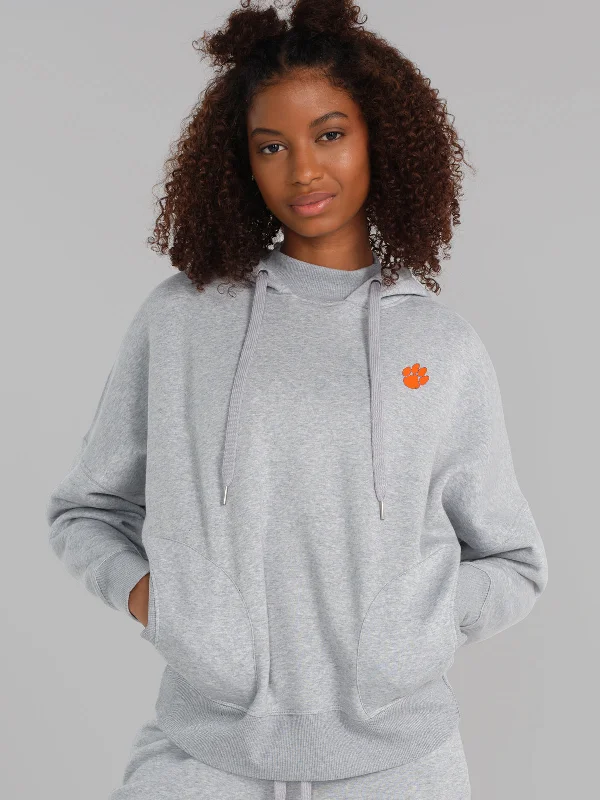 Legendary Fleece Hoodie W - Clemson Hoodie with Drawstring Waist Adjustable Fitted