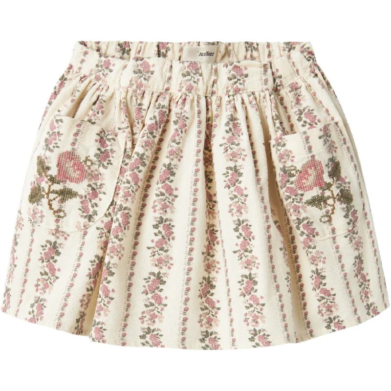 Lil'Atelier Turtledove Tala Loose Skirt silk skirt luxurious