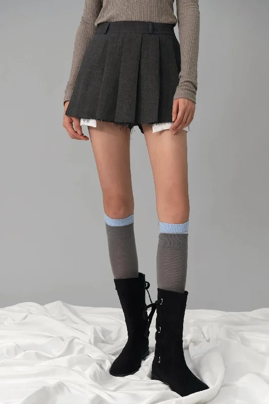 Marcie Mini Skort leather skirt bold