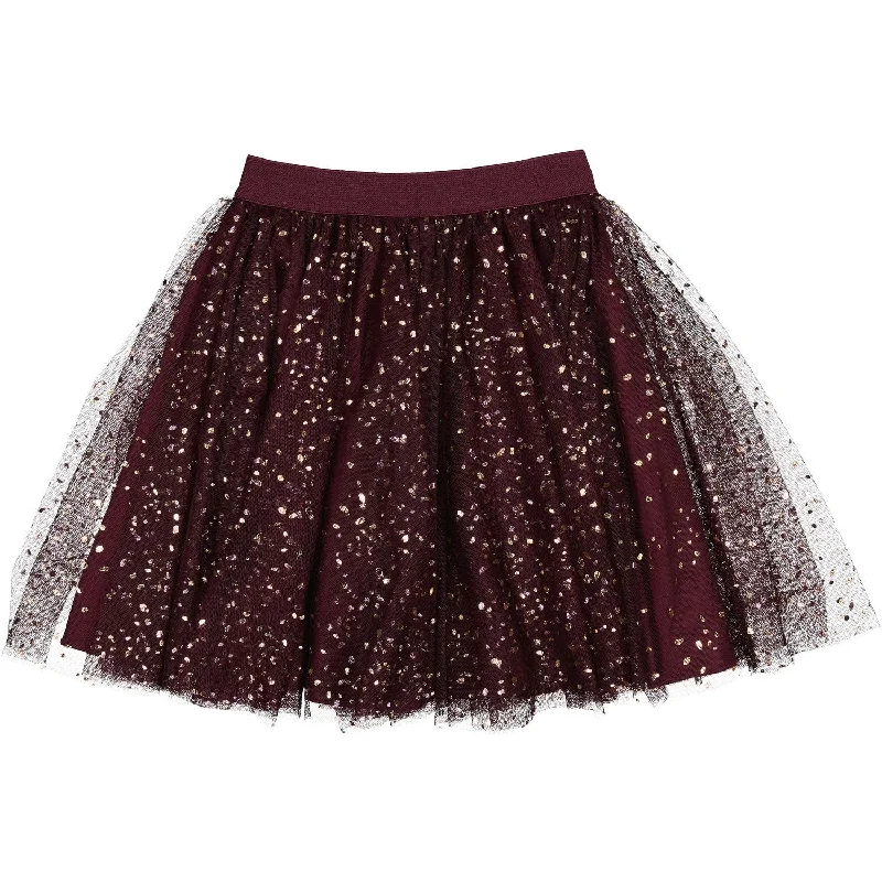 MarMar Ballerina Dotty Deep Mulberry Solo Sun Skirt casual skirt length