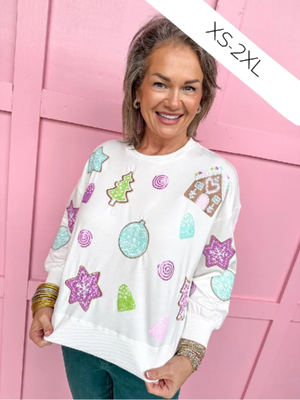 Mary Square | Millie Gingerbread Sweatshirt Hoodie with Drawstring Waist Adjustable Fitted Mary Square | Millie Gingerbread Sweatshirt Hoodie with Drawstring Waist Adjustable Fitted