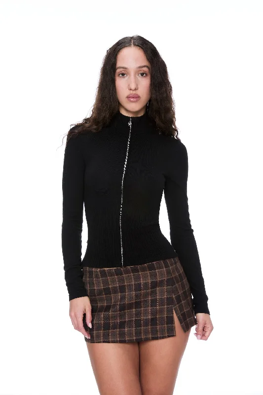 MICRO MINI SKIRT - PLAID BROWN tulle skirt dreamy