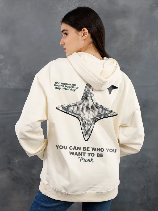 Mountain Star Women Drop Shoulder Premium Terry Hoodie Hoodie with Strings Custom Fit Adjustable Mountain Star Women Drop Shoulder Premium Terry Hoodie Hoodie with Strings Custom Fit Adjustable
