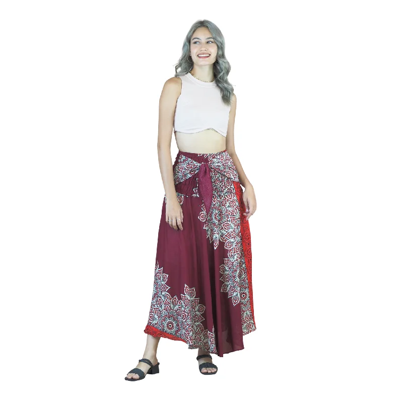 Muscari Mandala Women's Bohemian Skirt in Red SK0033 020263 05 corduroy skirt durable Muscari Mandala Women's Bohemian Skirt in Red SK0033 020263 05 corduroy skirt durable