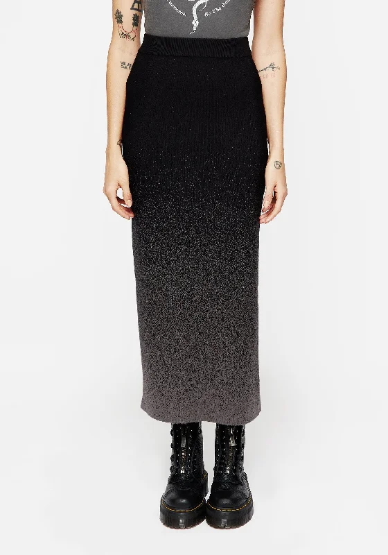 Nightjar Ombre Knit Mermaid Maxi Skirt lightweight skirt design