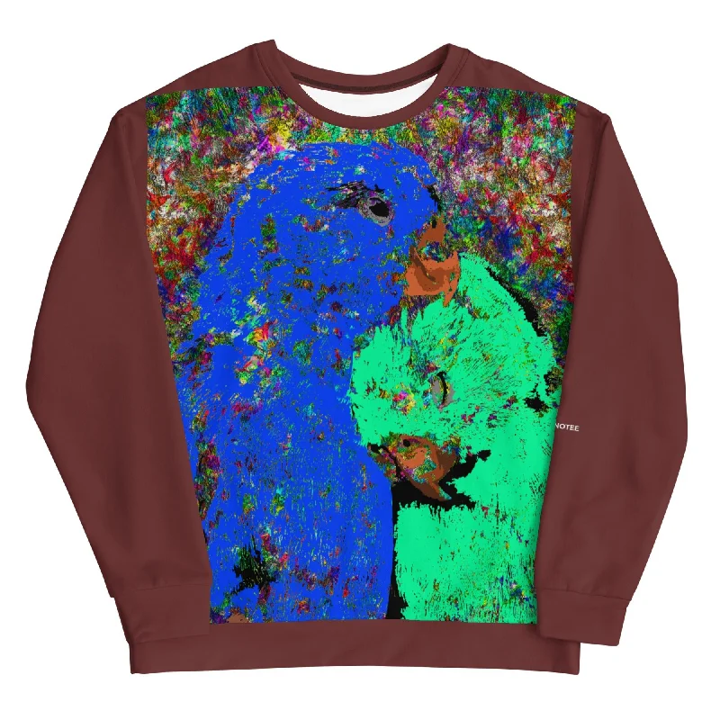 PARROTS IN LOVE Premium Unisex Sweatshirt Hoodie with Elastic Cuffs Stretchable Comfortable PARROTS IN LOVE Premium Unisex Sweatshirt Hoodie with Elastic Cuffs Stretchable Comfortable