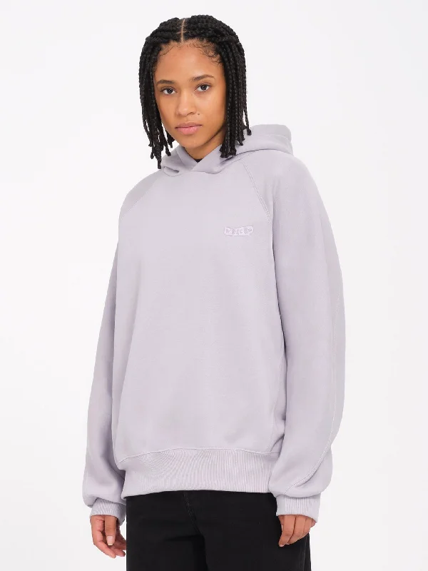 Pistol Hoodie - Light Purple Hoodie with Drawstring Waist Adjustable Fitted