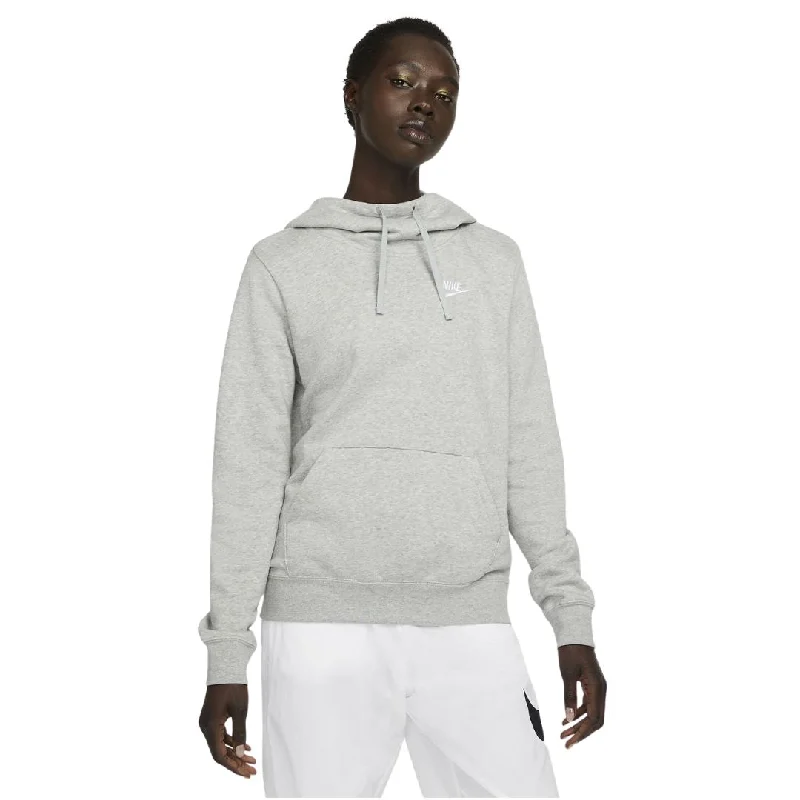 Sportswear Club Fleece Funnel-Neck Sweatshirt Hoodie with Hem Elastic Stretchable Comfortable Sportswear Club Fleece Funnel-Neck Sweatshirt Hoodie with Hem Elastic Stretchable Comfortable