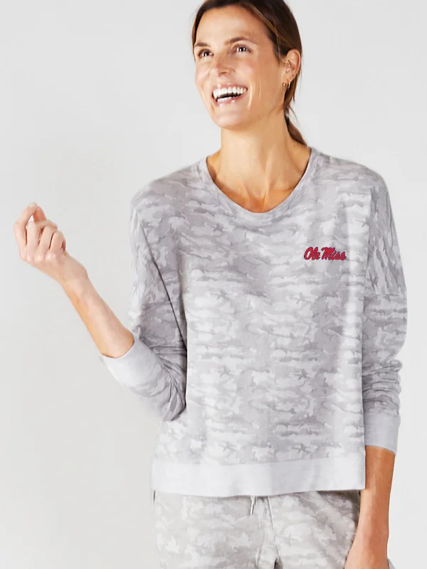 Riverwalk Sweatshirt - Ole Miss Hoodie with Patch Decorative Personalized