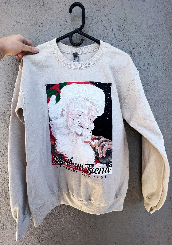 Santa Sweatshirt Hoodie with Hood Adjustable Protection