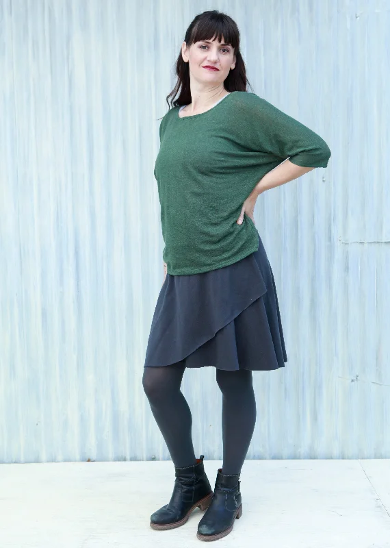 Slate Chloe Skirt silk skirt smooth