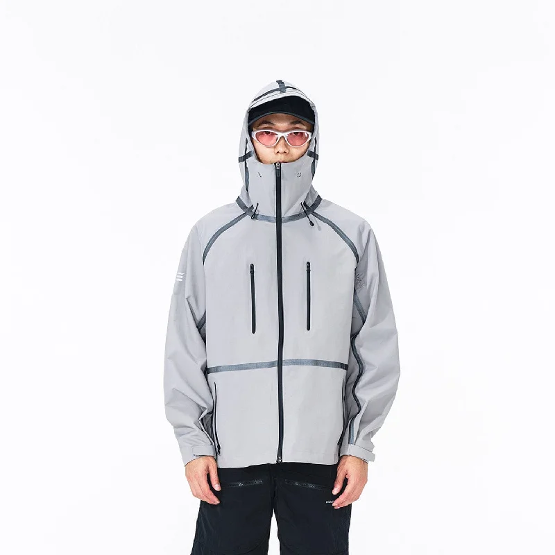 Stealth Tech Waterproof Jacket Snapped Jacket Toggled Jacket Drawstring Jacket