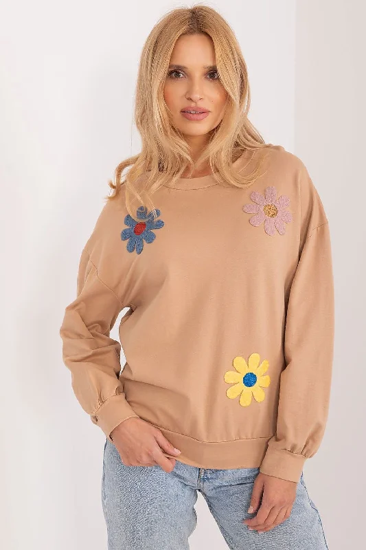 Sweatshirt Italy Moda Hoodie with Relaxed Fit Easy Casual
