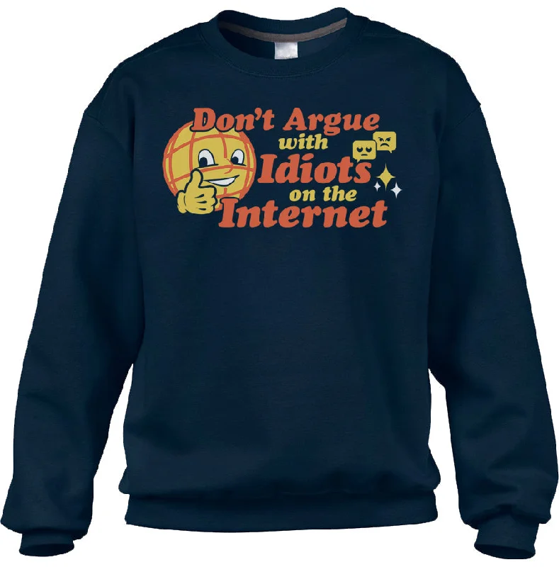 Unisex Don't Argue With Idiots On The Internet Sweatshirt Hoodie with Lace Feminine Delicate Unisex Don't Argue With Idiots On The Internet Sweatshirt Hoodie with Lace Feminine Delicate