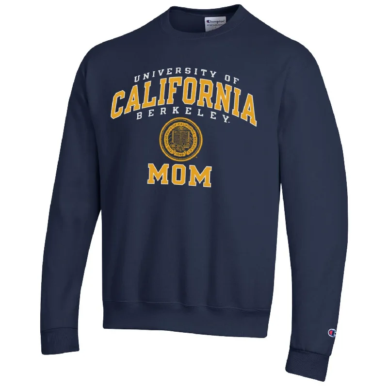 University of California Berkeley Mom 3 arch Champion crew-neck sweatshirt-Navy Hoodie with Zipper Versatile Modern University of California Berkeley Mom 3 arch Champion crew-neck sweatshirt-Navy Hoodie with Zipper Versatile Modern