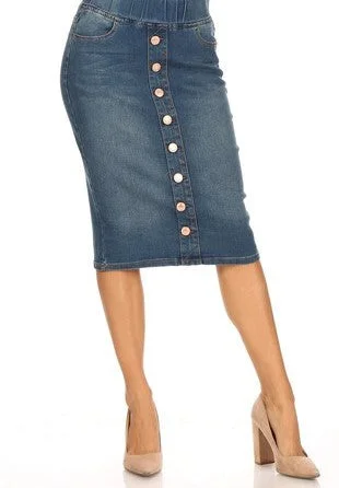 Vintage Wash Skirt cashmere skirt fine