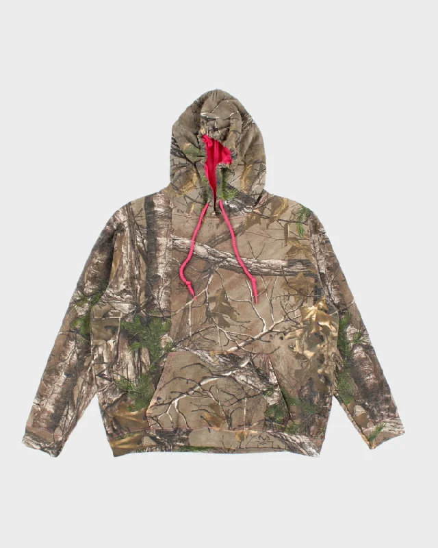 Vintage Y2K Real Tree Camouflage Boxy Fit Hoodie - L Hoodie with Turtle Neck Cozy Winter Vintage Y2K Real Tree Camouflage Boxy Fit Hoodie - L Hoodie with Turtle Neck Cozy Winter
