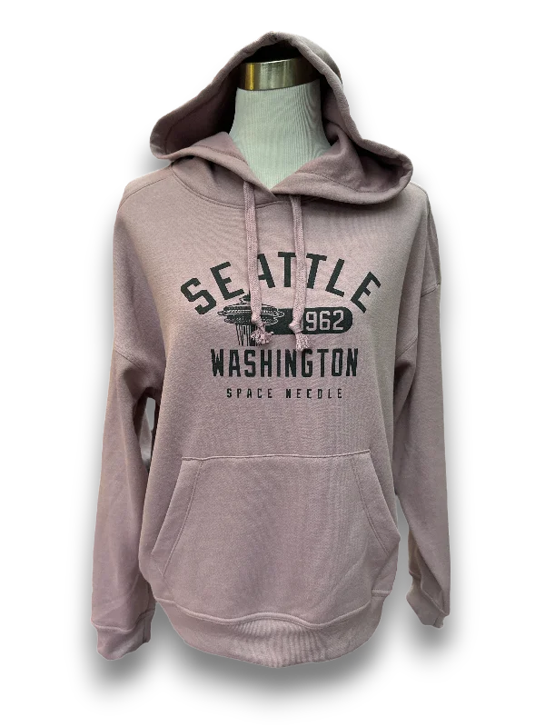 Women's Seattle Hoodie Hoodie with Button Placket Classic Preppy